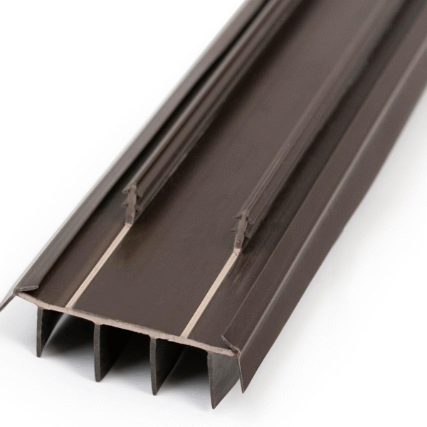 M-D Building Products 67967 Kerf Style 36 Inch Vinyl Replacement Door Bottom with Vinyl Fins, Brown (2 Pack)