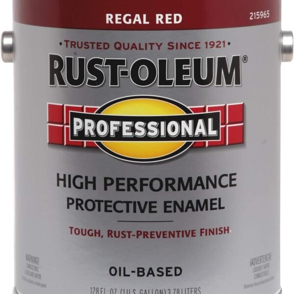 RUST-OLEUM 215965 Enamel Paint, 1 Gallon (Pack of 1), Regal Red, 128 Fl Oz